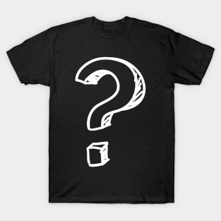 Question Mark White T-Shirt